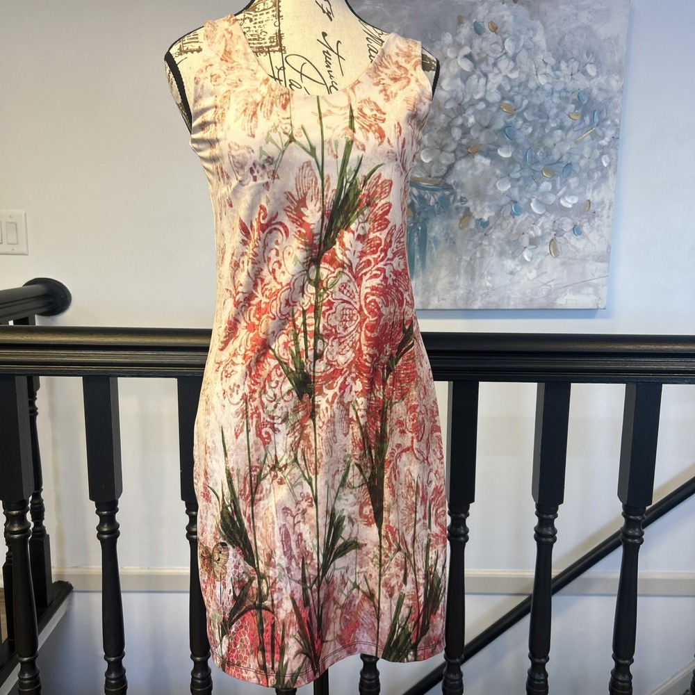 Volt Design‎ Graphic Wearable Art Knit Sheath Dress No. 396 Small